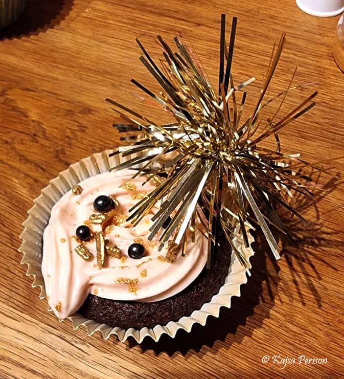dekoration till en fest på en muffins